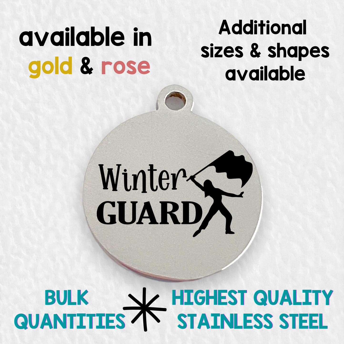 Winter Guard | Laser Engraved Stainless Steel Charm